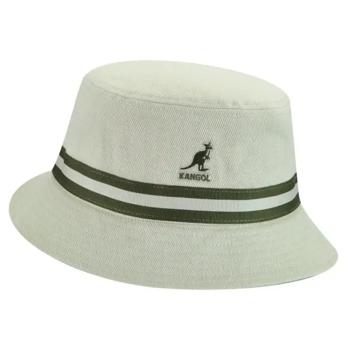 Kangol Cappello da pescatore Stripe Lahinch Beige