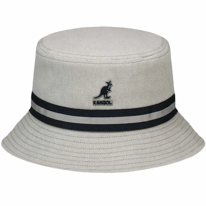 Kangol Cappello da pescatore Stripe Lahinch Gris