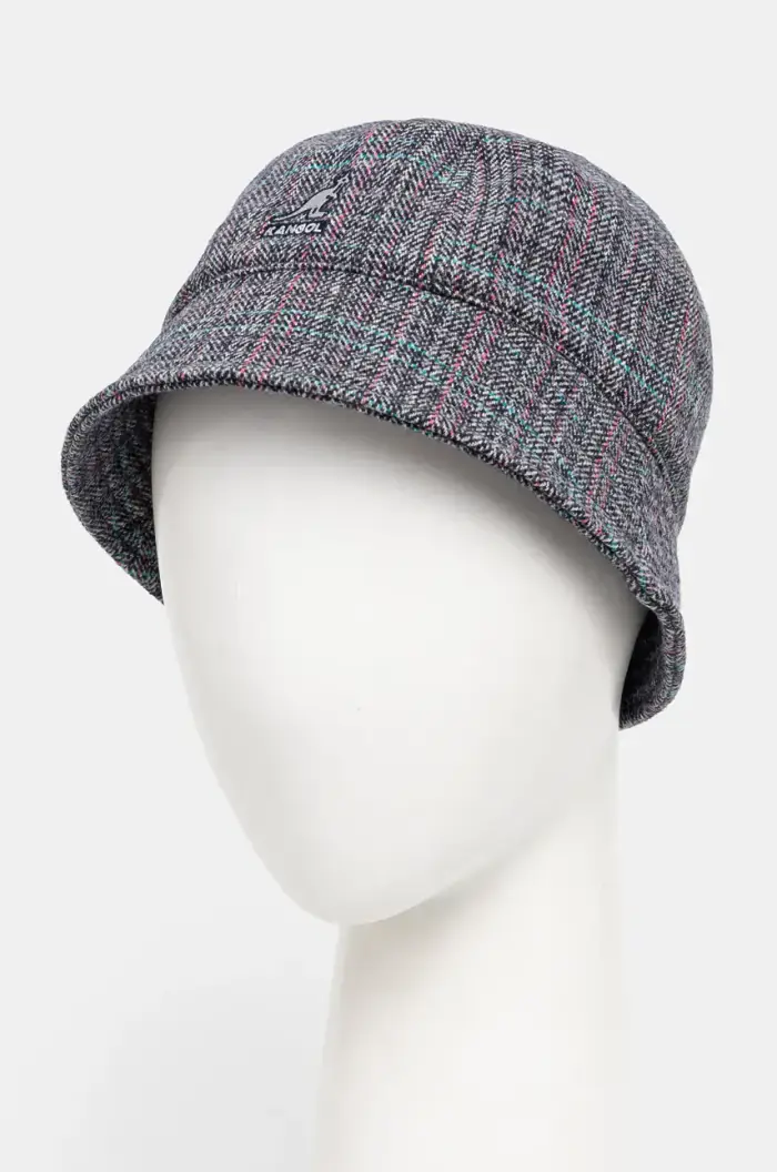 Kangol cappello WARPED HERRINGBONE DOME Blu navy