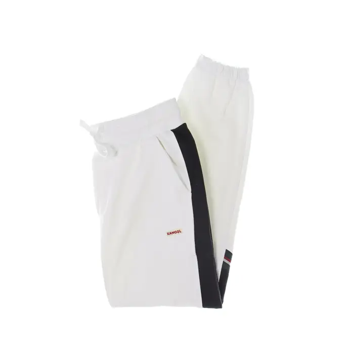 Kangol Pantalone Tuta Leggero Uomo Heritage Taped Sweat Pant Off White