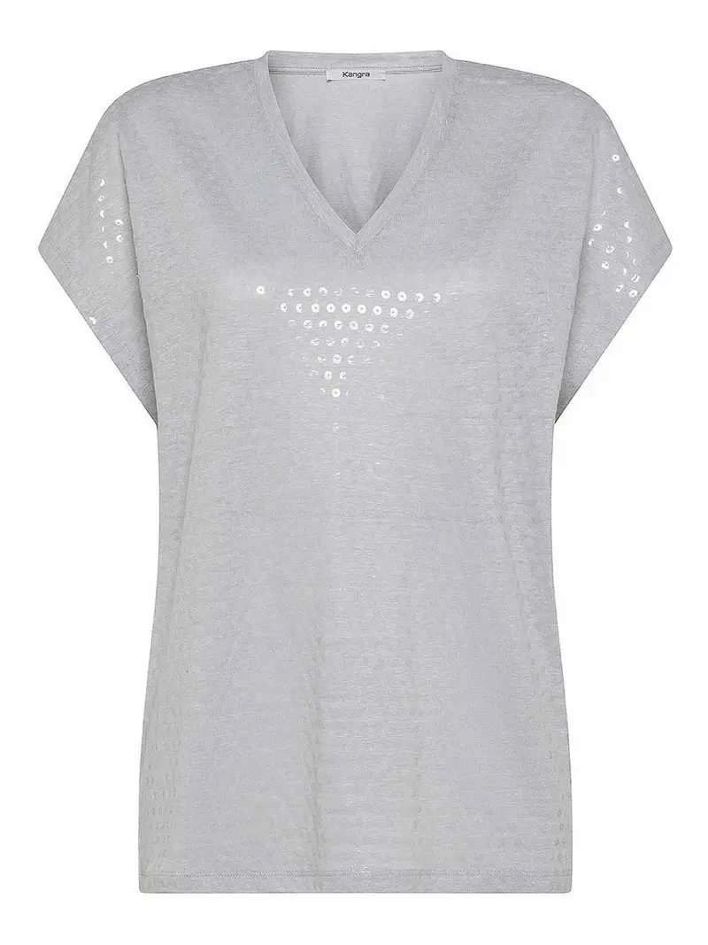 KANGRA CASHMERE T-shirt Grigio 2591217