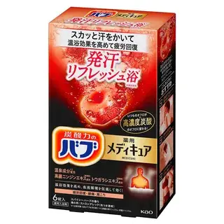 Kao Bub Medicure Sweat Refreshing Bath Salt Tablet 6 pcs