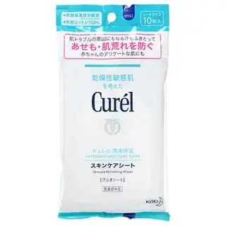 Kao Curel Intensive Moisture Care Skincare Refreshing Wipes 10 pcs