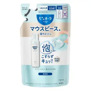 Kao PureOra Foaming Mouthpiece Wash Unscented Refill 130ml
