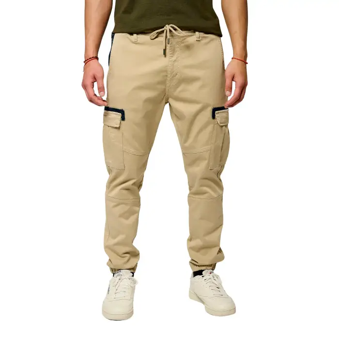 Pantaloni cargo taglio jogging Kaporal Malki Beige