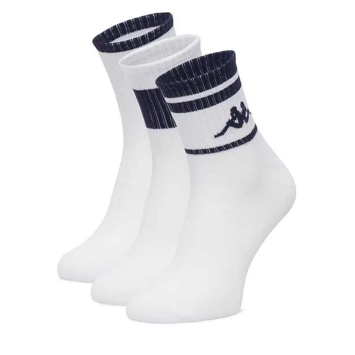 Kappa Calzini lunghi CEO_KR_ANKLE_SS26 (3-PACK) Bianco