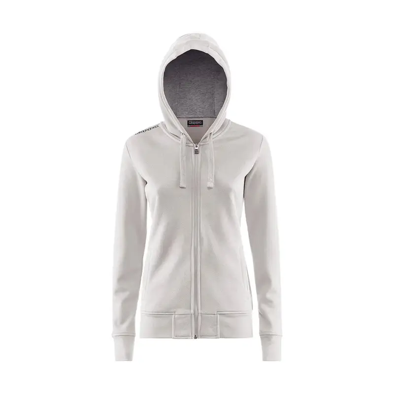 felpa bambino educazione fisica kappa poliestere con cappuccio bianco | Kappa