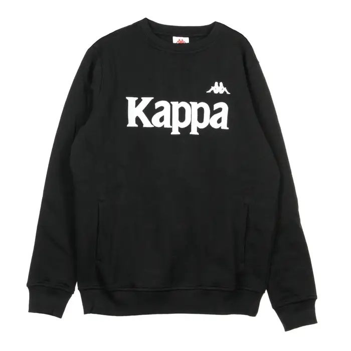 Kappa Felpa Girocollo Uomo Authentic Bzali Black/grey Silver