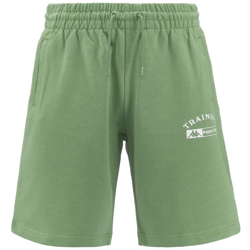 pantaloncini da uomo in cotone verde da fitness | Kappa