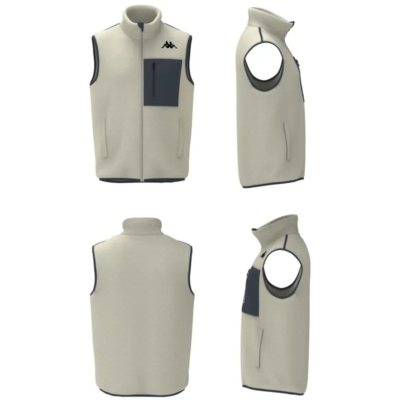 Kappa Pile senza maniche Ghiro Akteev Blanc