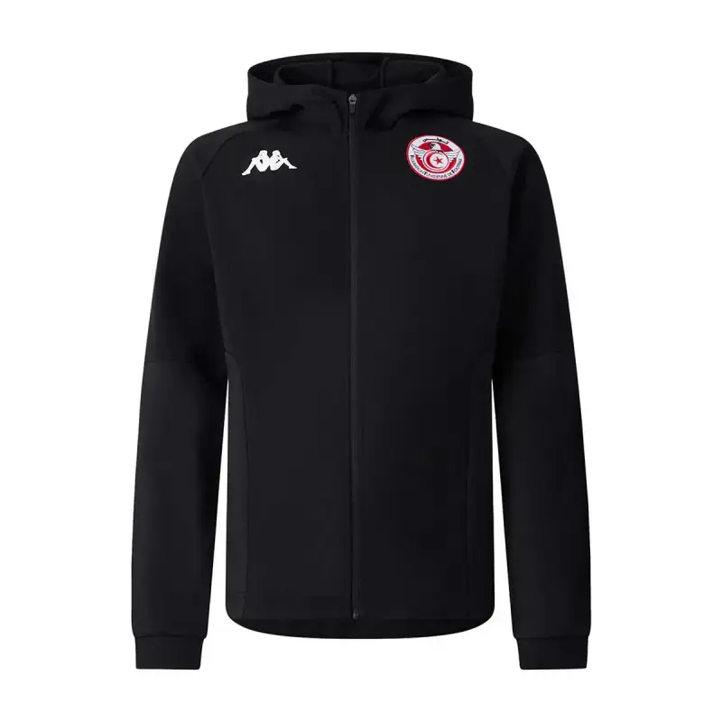 Kappa Veste a cappuccio Tunisie Noir