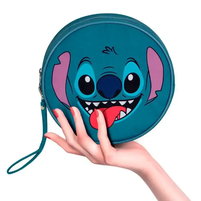 Karactermania Borsa da bagno rotonda per bambini Stitch Bleu