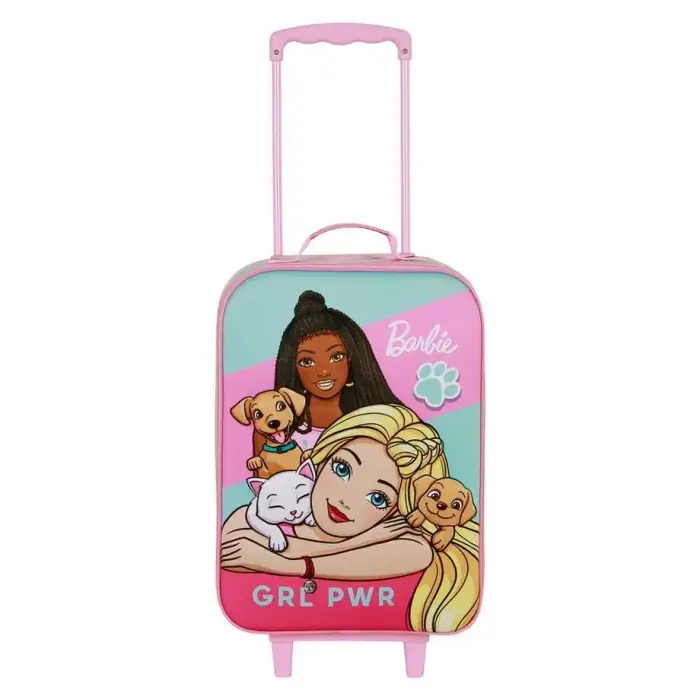 Karactermania Trolley da bambina Barbie Pets 3D Rose