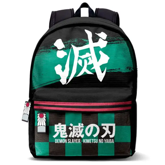 Karactermania Zaino per bambini Demon Slayer Kimetsu No Yaiba Plus Sutoriku adaptable Noir