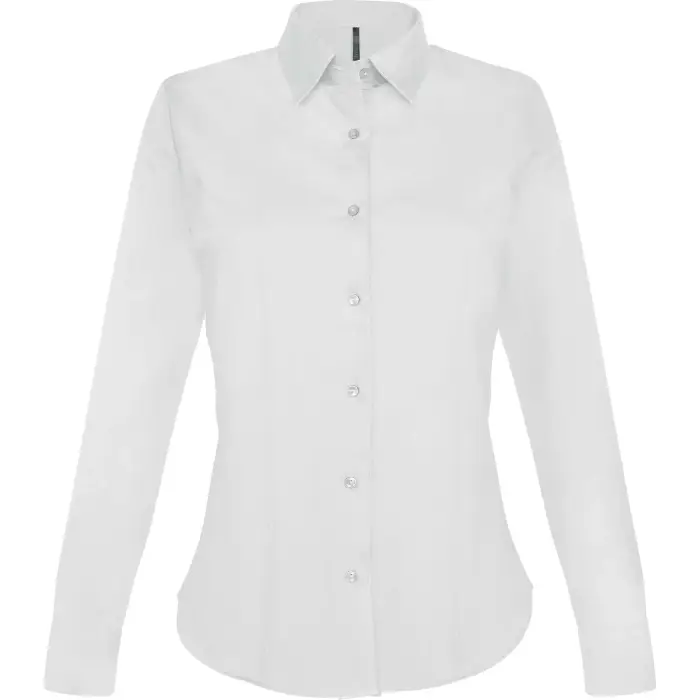 Camicia da donna a maniche lunghe in cotone Kariban