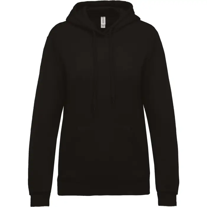 Kariban Felpa con cappuccio da donna Noir