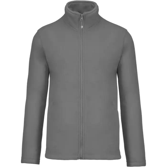 Kariban Giacca in micropile con zip Falco Gris