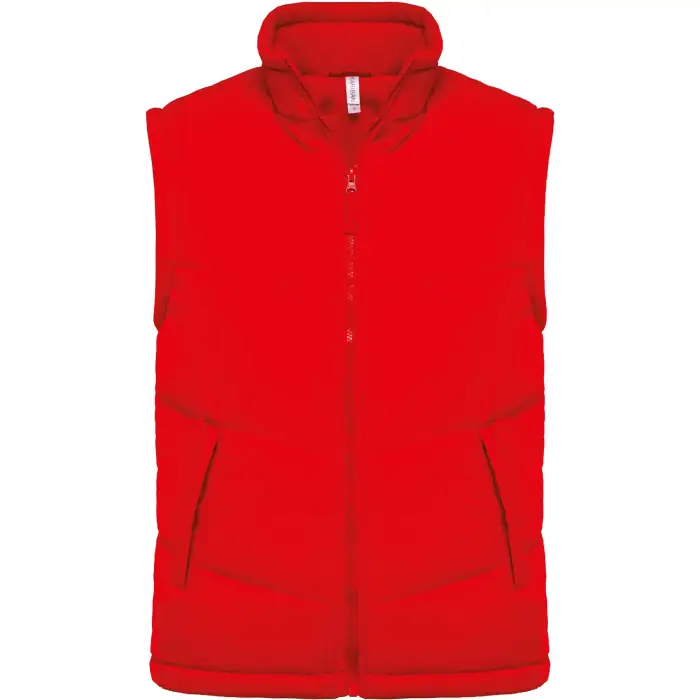 Kariban Gilet imbottito Doublé Polaire Rouge