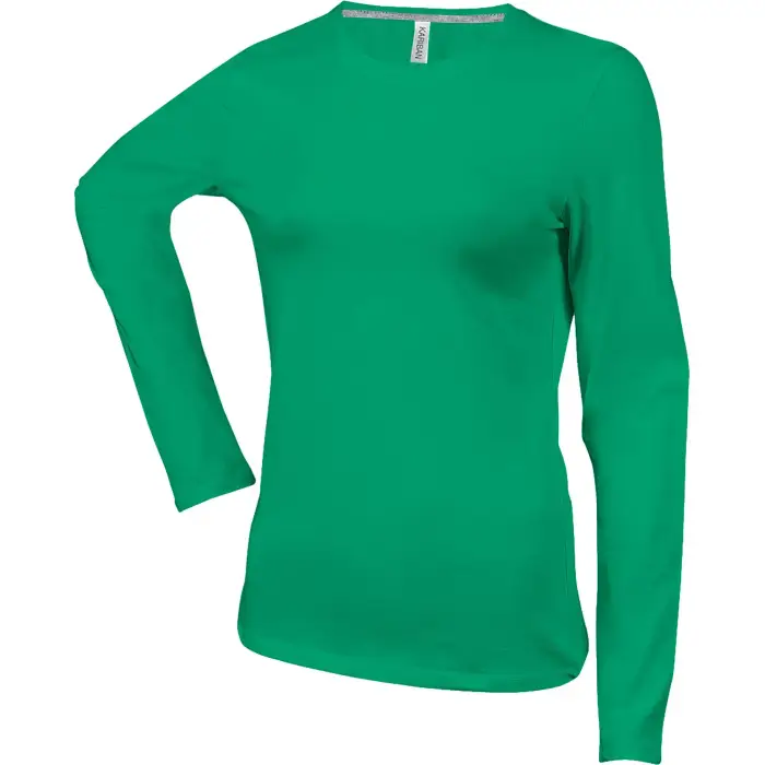 Kariban Maglietta a manica lunga da donna Col Rond Vert