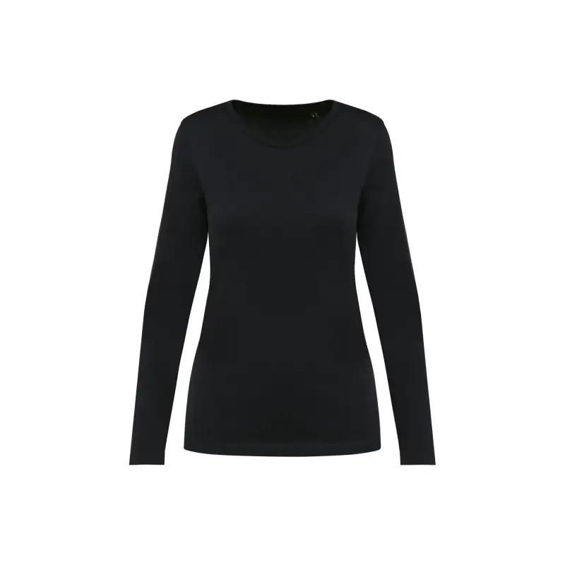 Kariban Premium T-shirt da donna a manica lunga con scollo rotondo in Suprima