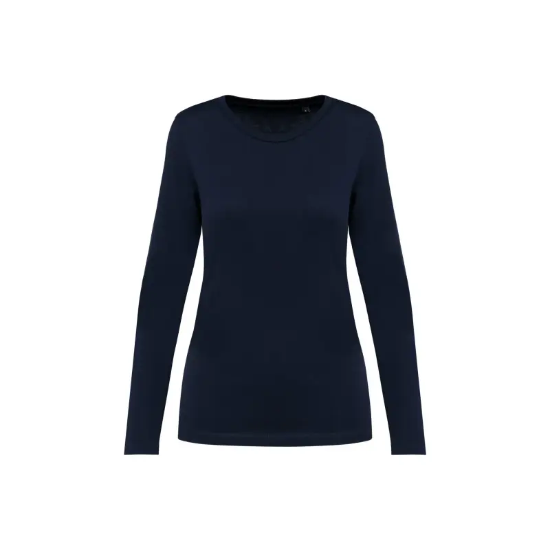 Kariban Premium T-shirt da donna a manica lunga con scollo rotondo in Suprima