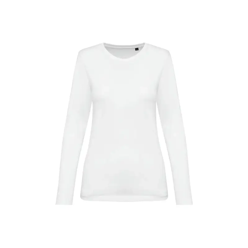 Kariban Premium T-shirt da donna a manica lunga con scollo rotondo in Suprima