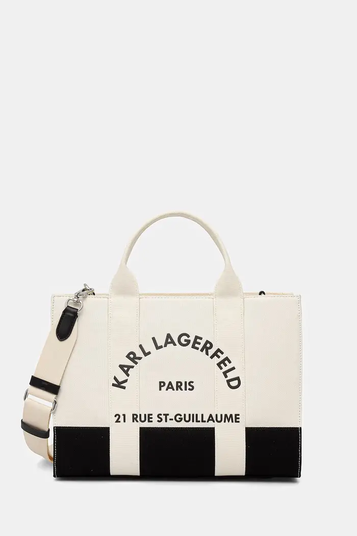 Karl Lagerfeld borsa tote da donna in cotone K/RSG Beige