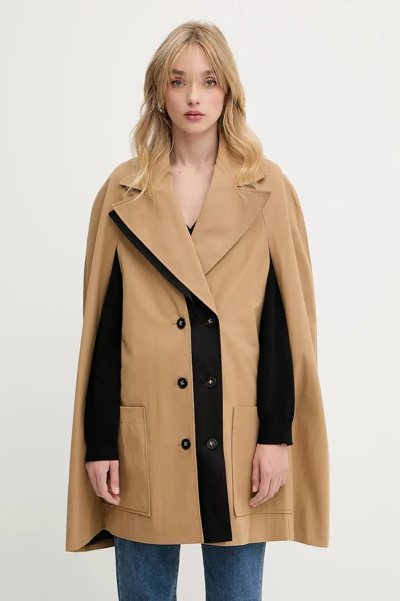 Karl Lagerfeld cappotto donna colore verde A3W15014