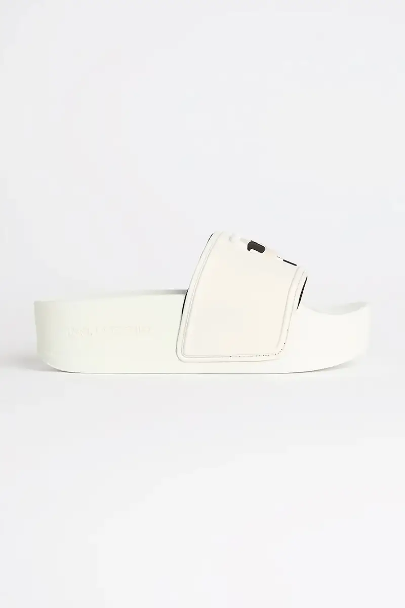 Karl Lagerfeld ciabatte slide KONDO MAXI donna colore bianco KL80805A