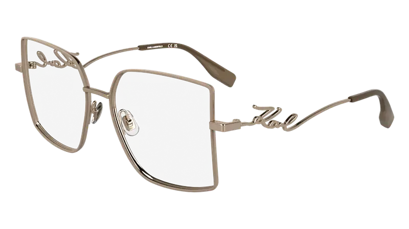 Karl Lagerfeld Donna KL359 770 Montature da vista Metallo Oro Squadrata Normale