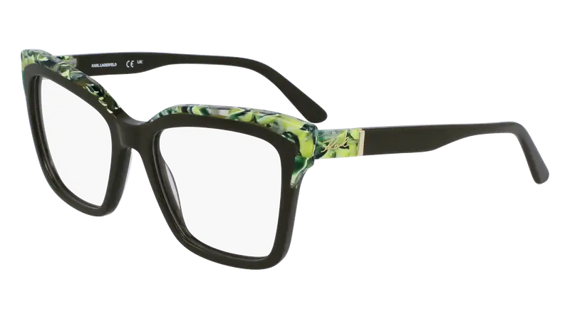Karl Lagerfeld Donna KL6130 309 Montature da vista Acetato Verde Squadrata Normale Normale