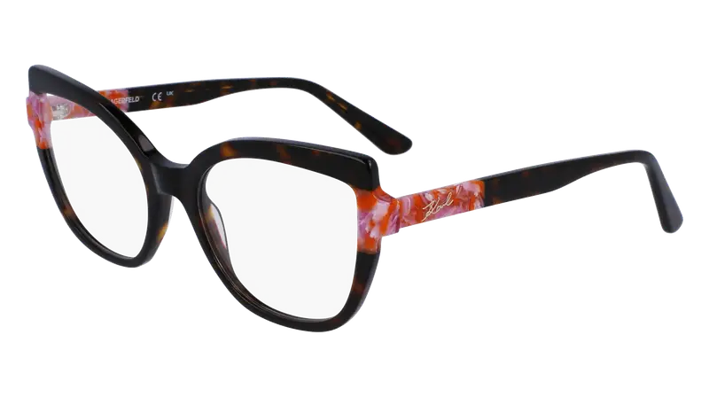 Karl Lagerfeld Donna KL6132 245 Montature da vista Acetato Havana Cat Eye Normale Normale