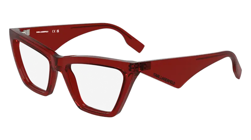 Karl Lagerfeld Donna KL6195 600 Montature da vista Bio-iniettato Rosso Cat Eye Normale