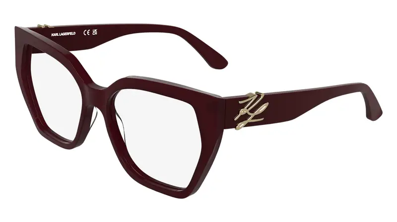Karl Lagerfeld Donna KL6214 600 Montature da vista Acetato Rosso Squadrata Normale