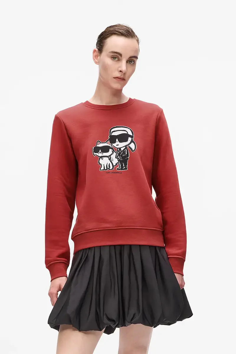 felpa donna colore rosso A4W20045