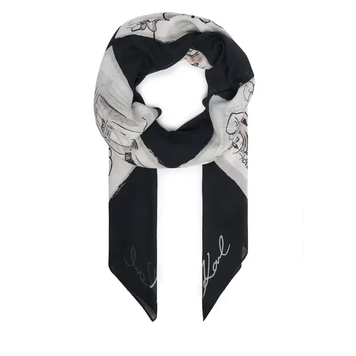 Foulard KARL LAGERFELD B3W33021 Grigio scuro