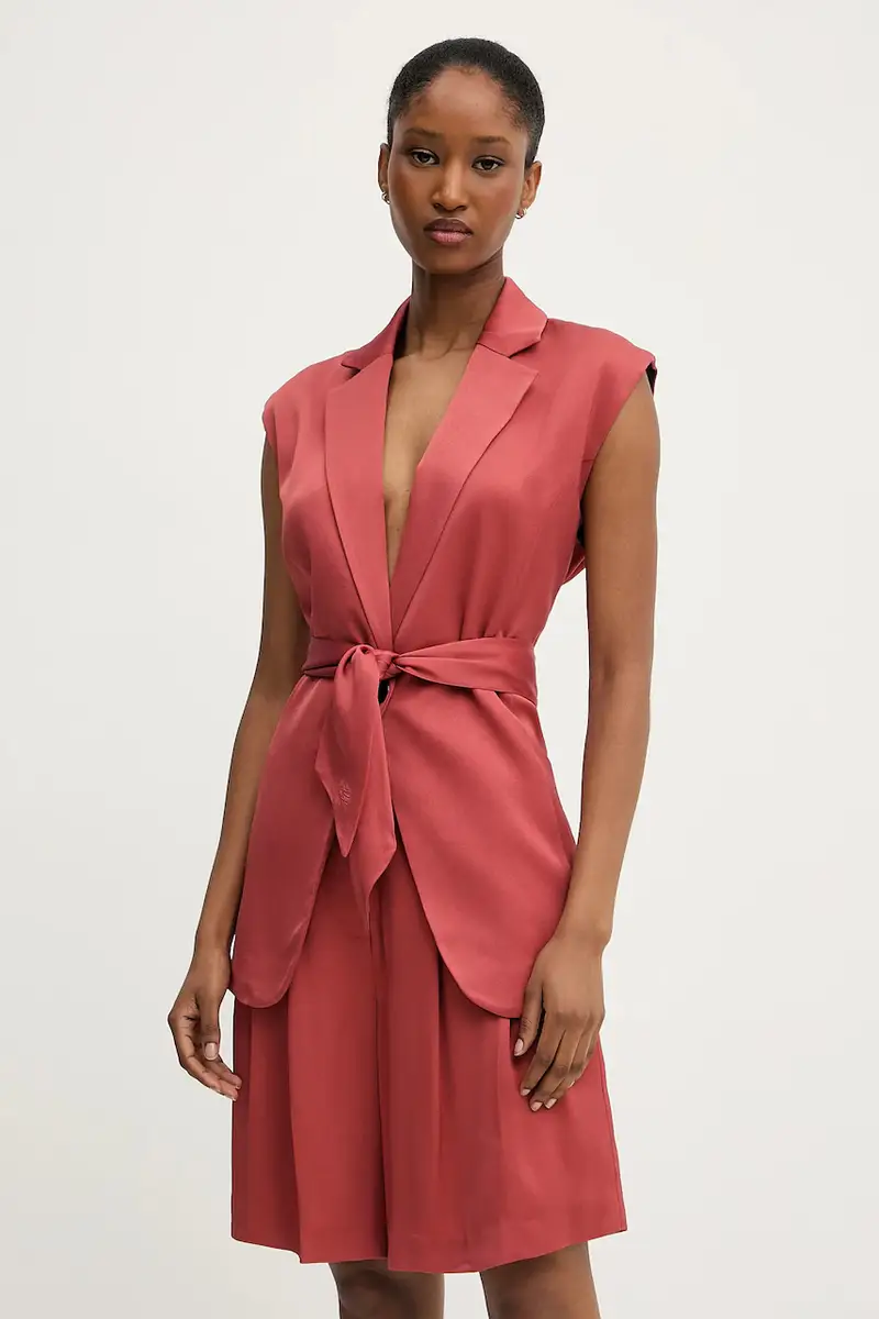 Karl Lagerfeld gilet colore rosso A3W14043 Arancione