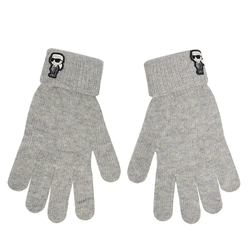 Karl Lagerfeld Guanti Donna Grigio 3909371