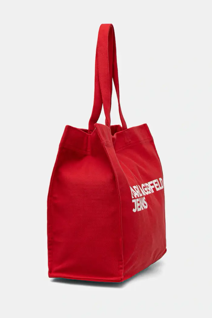 Karl Lagerfeld Jeans borsa in cotone Rosso