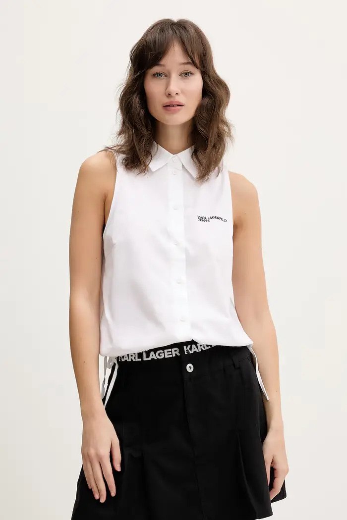 Karl Lagerfeld Jeans camicia Bianco
