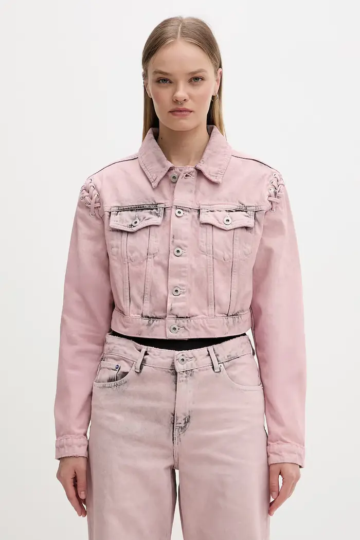 Karl Lagerfeld Jeans giacca jeans da donna Rosa