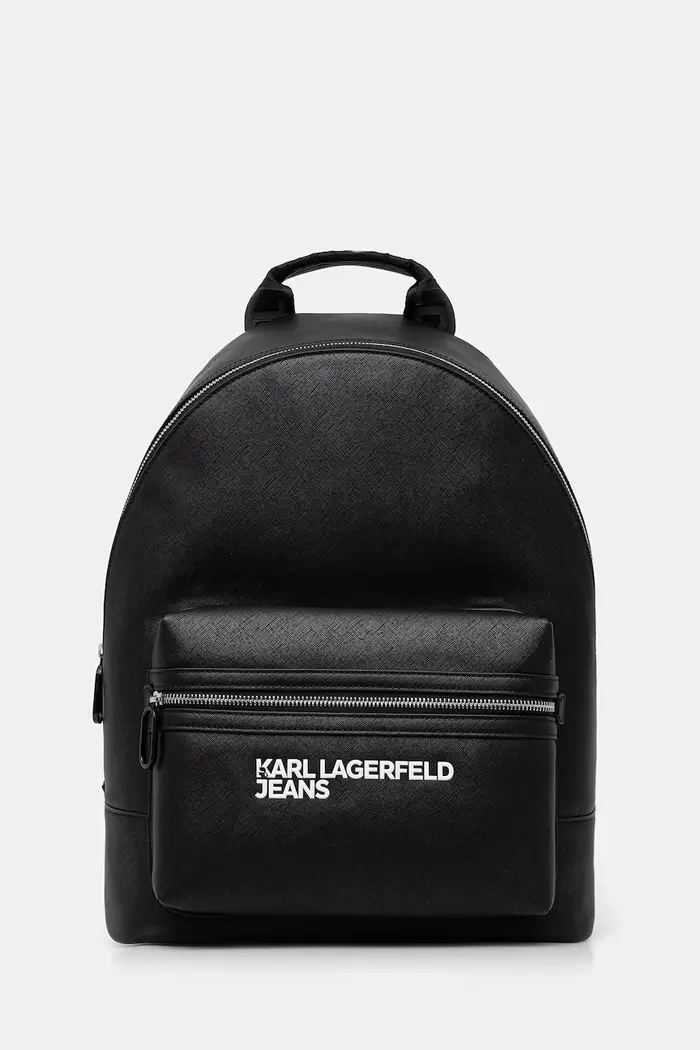 zaino da uomo in similpelle Nero