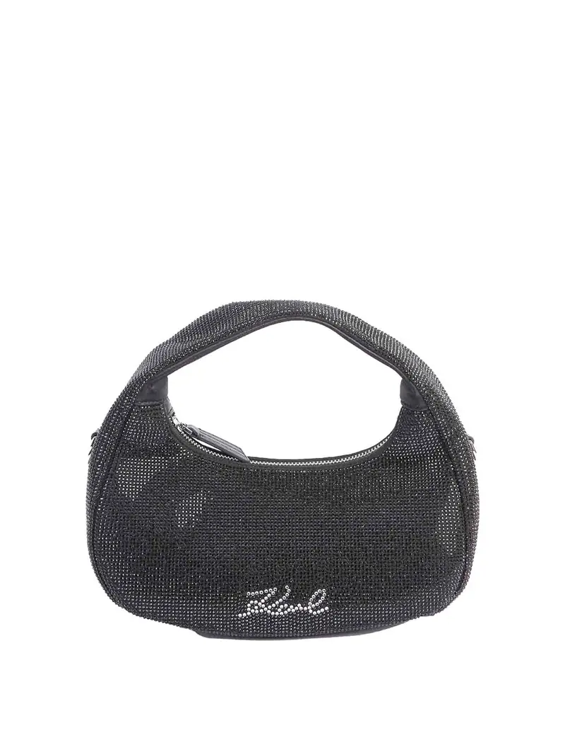 Karl Lagerfeld K/serale firma piccolo hobo Nero