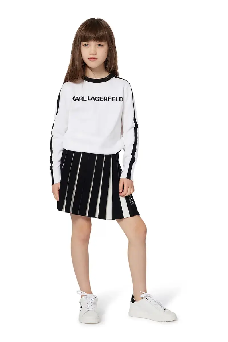 Karl Lagerfeld maglione con aggiunta di cashemire bambino/a colore bianco Z30936