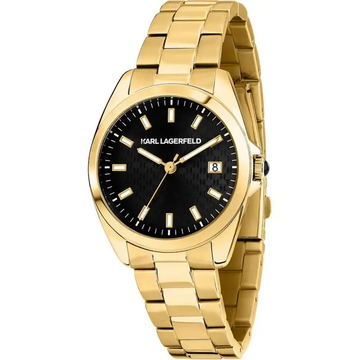 Orologio Da Polso Donna Acciaio Oro 35Mm Karl Lagerfeld Round Essentials