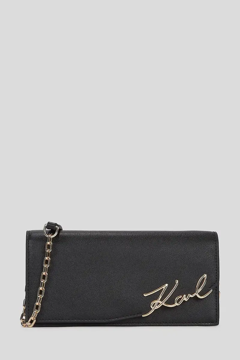 Karl Lagerfeld portafoglio in pelle donna colore nero A3W32021