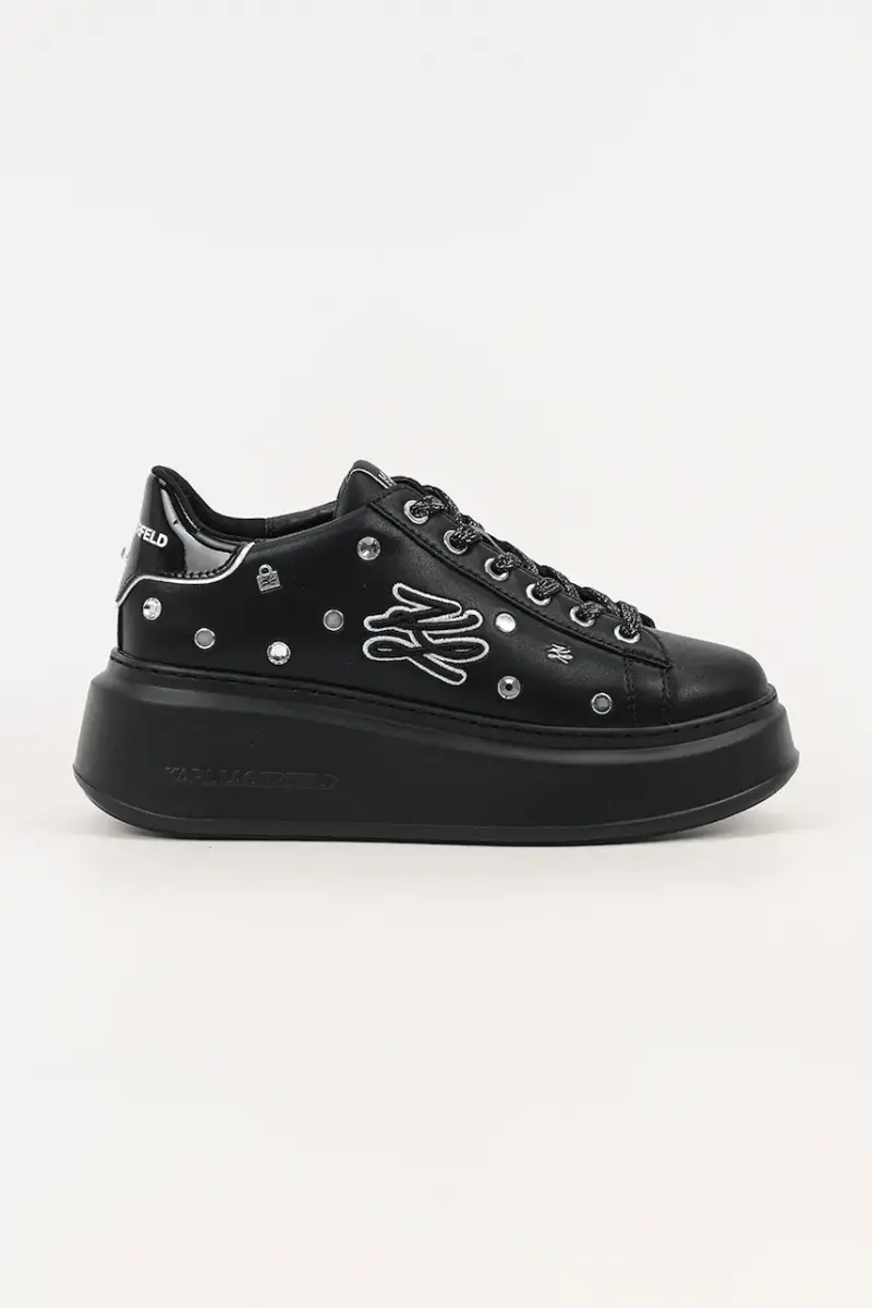 Karl Lagerfeld sneakers in pelle ANAKAPRI colore nero KL63528