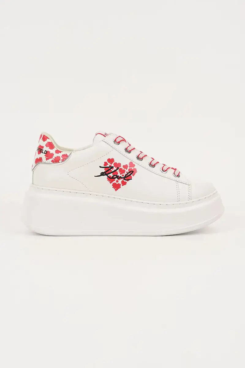 Karl Lagerfeld sneakers in pelle ANAKAPRI donna colore bianco KL63518V