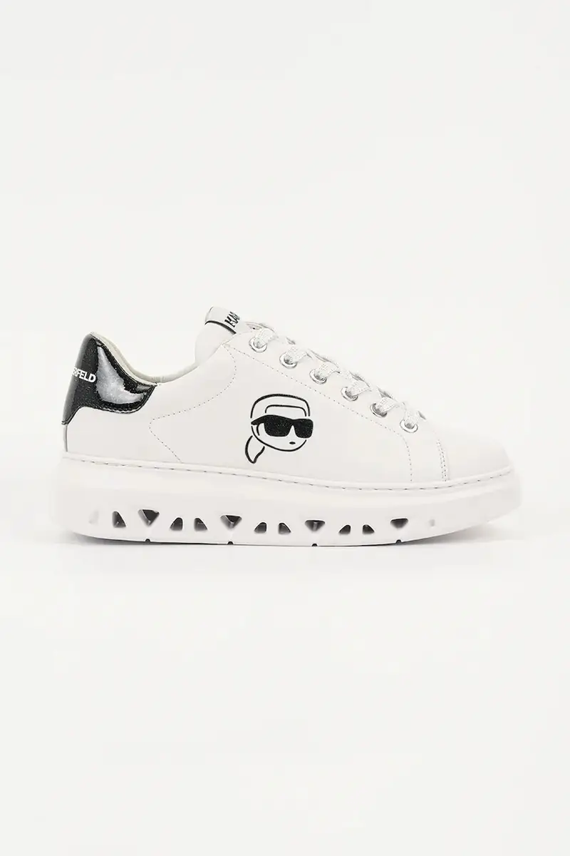 Karl Lagerfeld sneakers in pelle KAPRI KITE donna colore bianco KL64525
