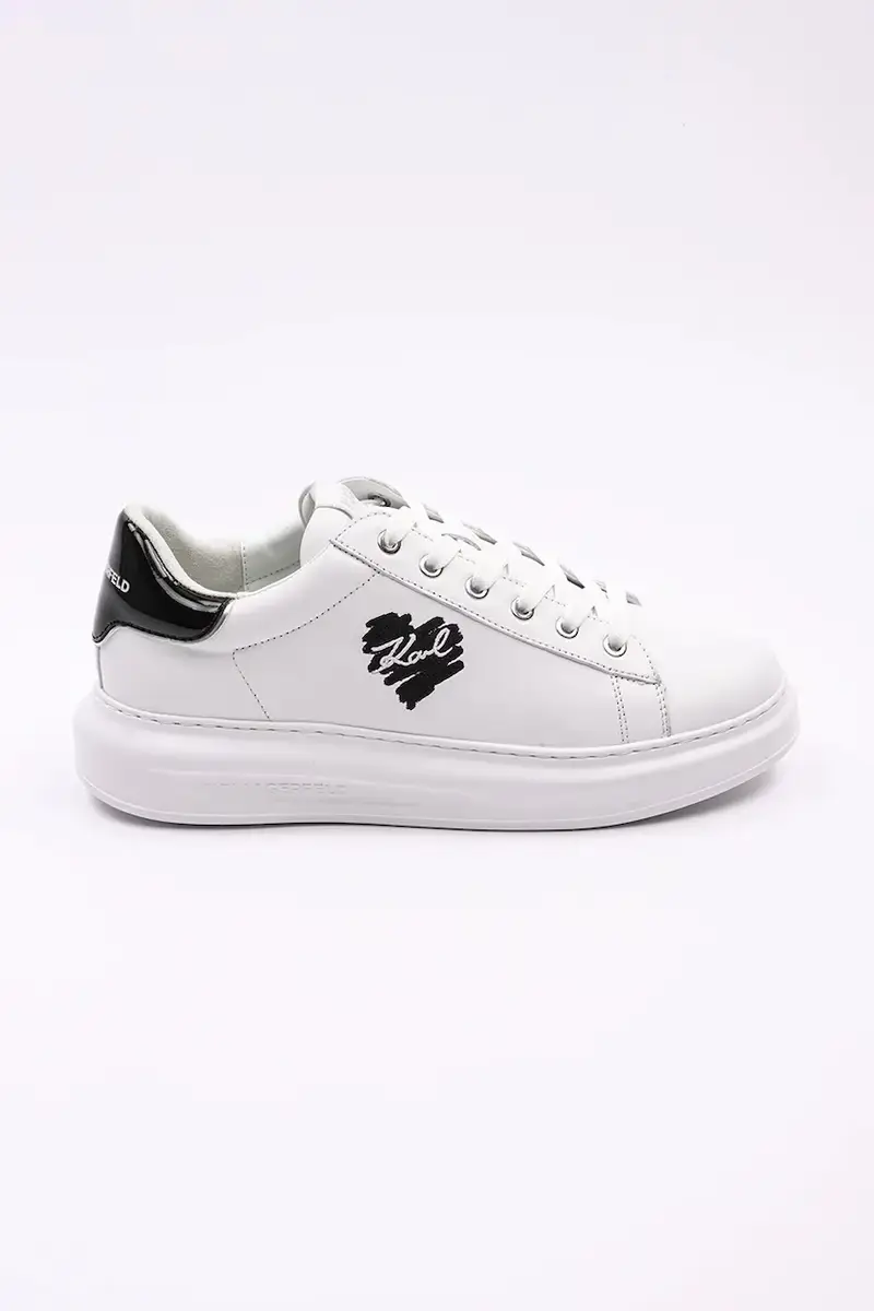 Karl Lagerfeld sneakers in pelle KAPRI MENS colore bianco KL52515V